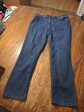 J Jill Womens 16P Tried And True Stretch Denim Blue Jeans Pockets Belt Loops
